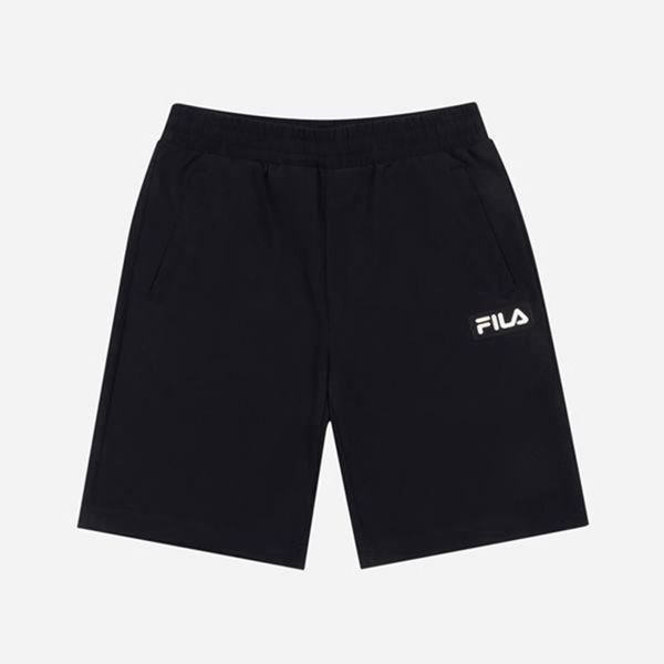 Calção Fila Rapaz Pretas - Fila Prism Woven Stretch Warm Up Fleece Portugal Lojas,PQOX-27605